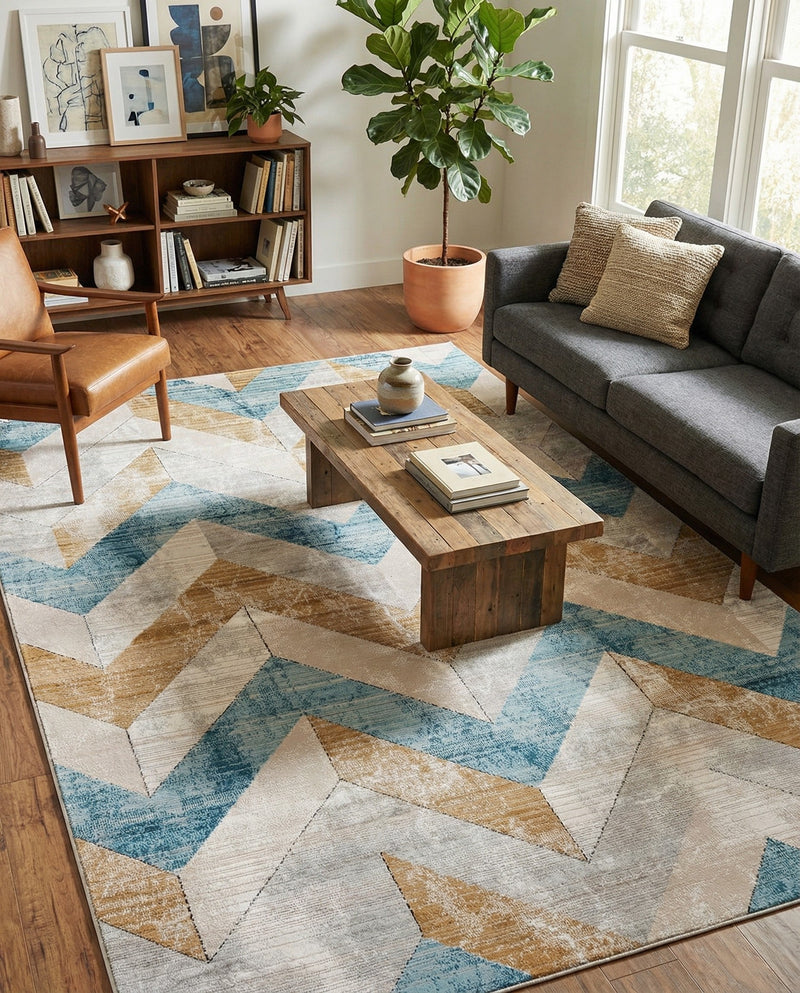 Dresden Elegance Collection Area Rug -  Bautzen Rectangle Blue  lifestyle 10
