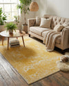 Dover Terrace Collection Area Rug -  Lagoon (Yellow) Rectangle Yellow  lifestyle 15