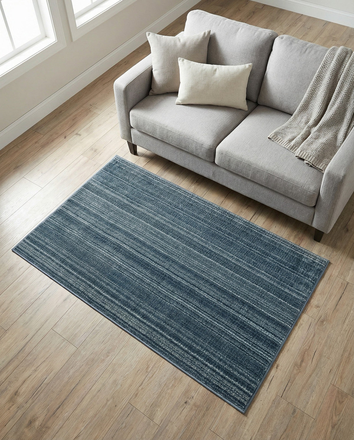 Jewel Oasis Collection Area Rug - Sapphire (Blue) Rectangle Blue  lifestyle 15
