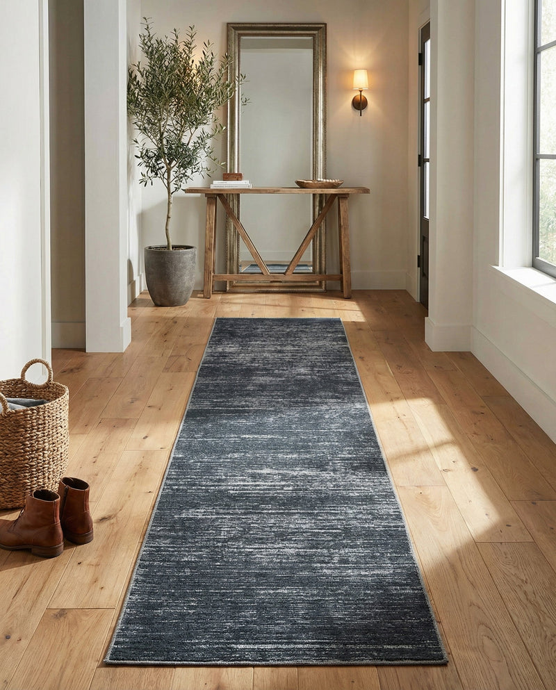 Sahara Essence Collection Area Rug - Oasis (Black) Runner Black  lifestyle 28