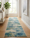 Chromatic Oasis Collection Area Rug -  Serene Runner Light Blue  lifestyle 37