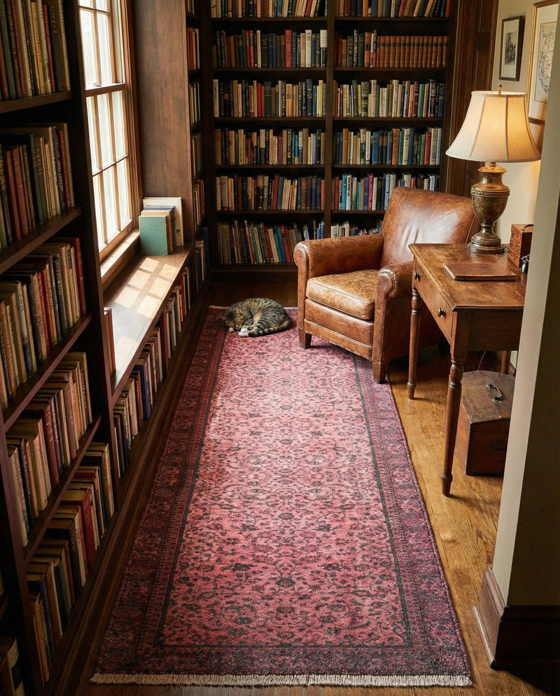 Bazaar Chic Collection Area Rug -  Larache Runner Antique Red  lifestyle 36