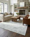 Coastal Haven Collection Area Rug - Seabreeze (Gray) Rectangle Gray  lifestyle 13