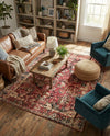 Neptune Elegance Collection Area Rug -  Galatea (Burgundy) Rectangle Burgundy  lifestyle 6