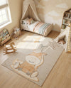 Wonder Tykes Collection Area Rug - Enchanted Rectangle Peach Blossom  lifestyle 3
