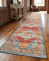 Savannah Soiree Collection Area Rug - Serengeti (Rust Red) Runner Rust Red  lifestyle 26