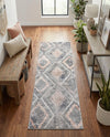 Aegean Elegance Collection Area Rug -  Rhodes Runner Gray Cream  lifestyle 79