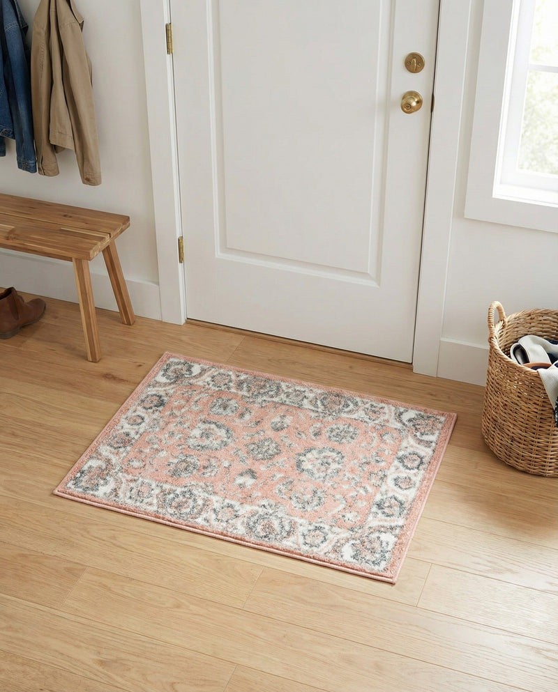 Adriana Terrace Collection Area Rug -  Positano (Rose) Rectangle Rose  lifestyle 24