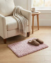 Cozy Comfort Shag Collection Area Rug - Haven (Pink) Rectangle Pink  lifestyle 12