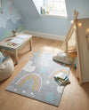 Wonder Tykes Collection Area Rug -  Pixel Rectangle Gray  lifestyle 12