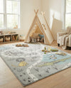 Wonder Tykes Collection Area Rug -  Enigma Rectangle Gray  lifestyle 21