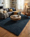 Plush Oasis Collection Area Rug - Serenity (Sapphire Blue) Rectangle Sapphire Blue  lifestyle 20