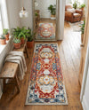 Parisian Elegance Collection Area Rug - Versailles (Rust Red) Runner Rust Red  lifestyle 69