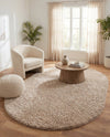 Alpine Plush Collection Area Rug -  Cortina (Linen) Oval Linen  lifestyle 50