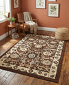 Tabriz Tapestry Collection Area Rug - Sahand (Brown) Rectangle Brown  lifestyle 7