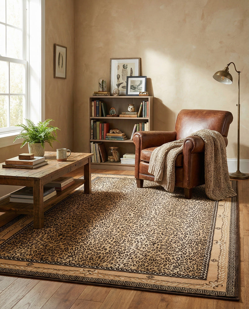 Savannah Sojourn Collection Area Rug -  Limpopo Rectangle Brown  lifestyle 4