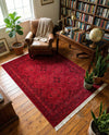Samarkand Elegance Collection Area Rug -  Samanid Rectangle Red  lifestyle 9
