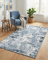 Luminara Sands Collection Area Rug - Elysium (Vintage Blue) Rectangle Vintage Blue  lifestyle 4