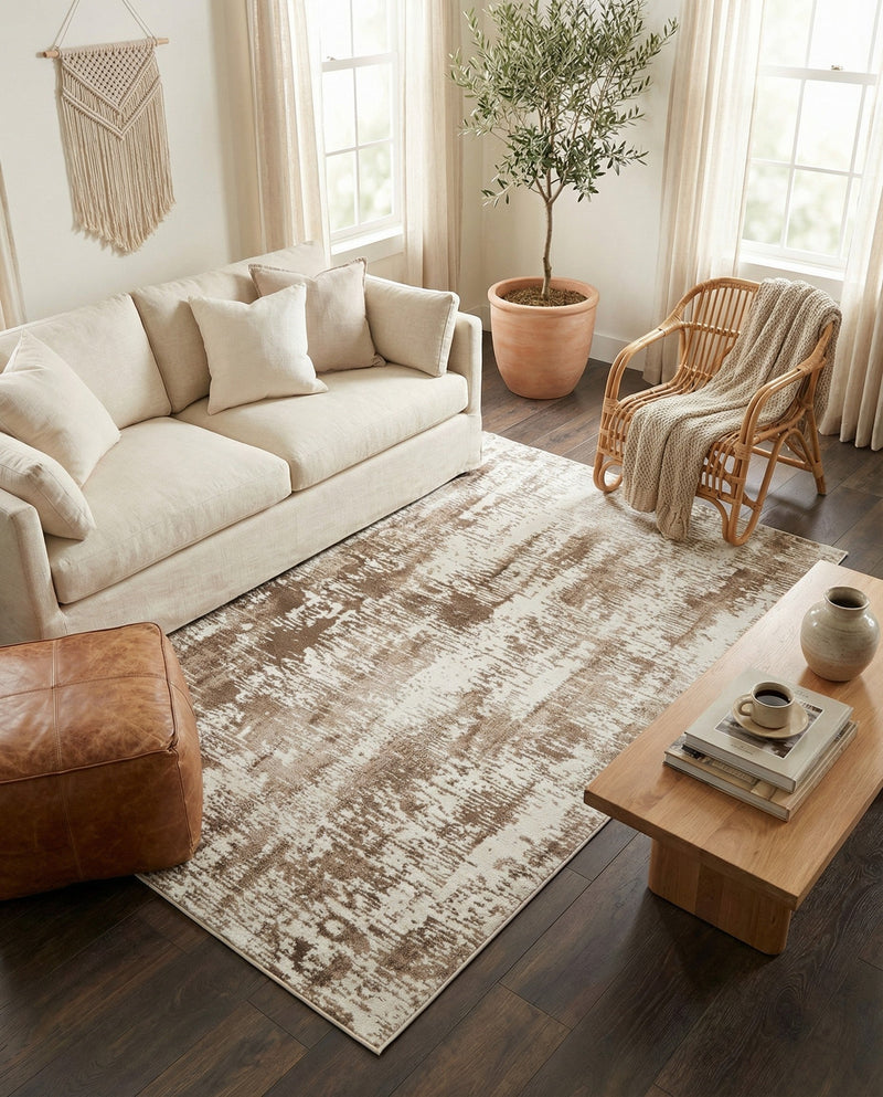 Coastal Haven Collection Area Rug -  Pelican Rectangle Ivory  lifestyle 30