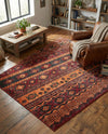 Geneva Terrace Collection Area Rug - Montreux Rectangle Rust Red  lifestyle 16