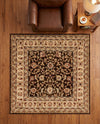 Jaipur Elegance Collection Area Rug -  Nahargarh (Brown) Square Brown  lifestyle 76