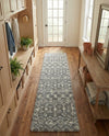 Berber Lattice Shag Collection Area Rug - Atlas (Gray) Runner Gray  lifestyle 70