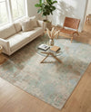 Lagoon Oasis Collection Area Rug -  Seagrass Rectangle Teal  lifestyle 48