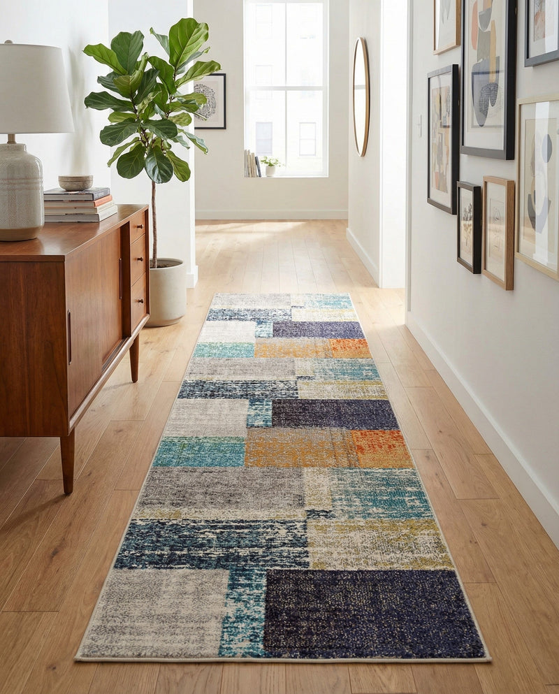 Colorburst Oasis Collection Area Rug - Palette Runner Multi  lifestyle 71