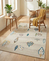 Coastal Haven Collection Area Rug -  Surfside Rectangle Ivory  lifestyle 17