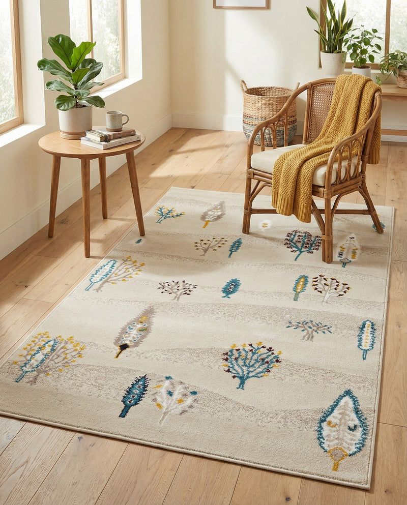 Coastal Haven Collection Area Rug -  Surfside Rectangle Ivory  lifestyle 17