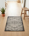 Tribal Terrace Treasures Collection Area Rug - Mayan Marina (Charcoal Gray) Rectangle Charcoal Gray  lifestyle 42