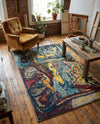 Autumnal Tapestry Collection Area Rug - Harvestville Rectangle Multi  lifestyle 7