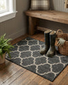 Savannah Pergola Collection Area Rug - Arbor (Black) Rectangle Black  lifestyle 28