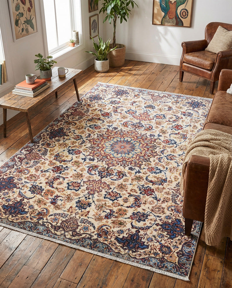 Bazaar Chic Collection Area Rug -  Meknes Rectangle Beige  lifestyle 12