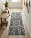 Trellis Mosaic Collection Area Rug - Arborville (Light Gray) Runner Light Gray  lifestyle 95