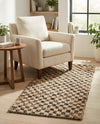 Plaid Savannah Collection Area Rug - Charleston Runner Black and Natural  lifestyle 32