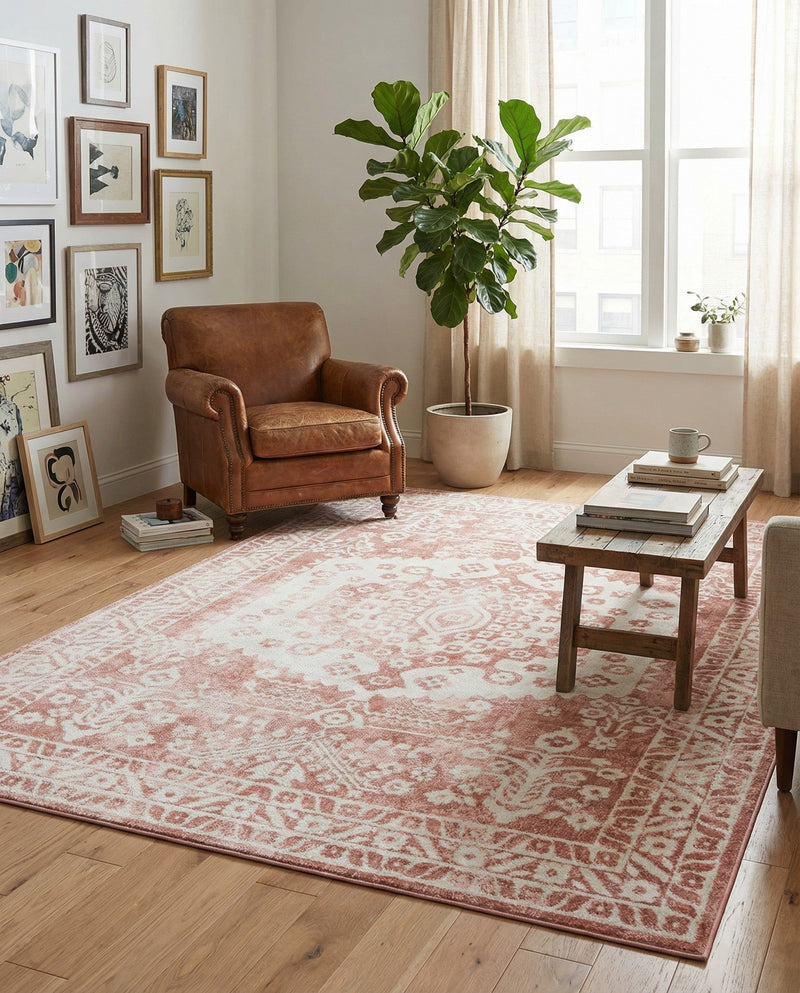 Cambridge Classics Collection Area Rug -  Pembroke (Pink) Rectangle Pink  lifestyle 18