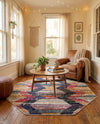 Colorburst Oasis Collection Area Rug -  Mirage Octagon Multi  lifestyle 49