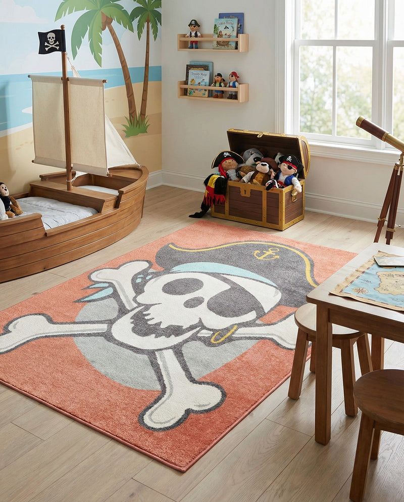 Wonder Tykes Collection Area Rug -  Harmony Rectangle Red  lifestyle 10
