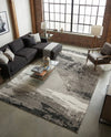 Copenhagen Edge Collection Area Rug - Nyhavn Rectangle Black  lifestyle 24