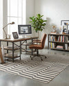 Soho Elegance Collection Area Rug -  Hudson (Dark Gray) Rectangle Dark Gray  lifestyle 16