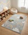 Wonder Tykes Collection Area Rug -  Pixel Rectangle Gray  lifestyle 15