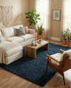 Eternal Plush Oasis Collection Area Rug -  Tranquility (Cobalt) Rectangle Cobalt  lifestyle 22