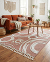 Sahara Chic Collection Area Rug -  Nubia Rectangle Pink  lifestyle 46