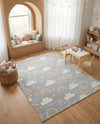 Wonder Tykes Collection Area Rug -  Pixel Rectangle Gray  lifestyle 19