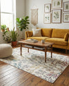 Meadow Breeze Collection Area Rug -  Sunbeam Rectangle Ivory  lifestyle 43