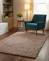 Eternal Plush Oasis Collection Area Rug -  Tranquility (Khaki) Rectangle Khaki  lifestyle 30