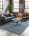 Aegean Elegance Washables Collection Area Rug -  Mykonos Rectangle Navy Blue  lifestyle 17