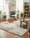 Cozy Haven Shag Collection Area Rug -  Tranquility (Pink) Square Pink  lifestyle 32