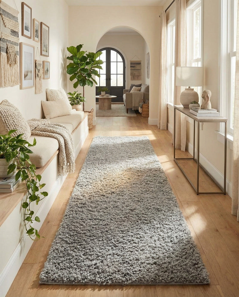 Alpine Plush Collection Area Rug -  Cortina (Sterling) Runner Sterling  lifestyle 76